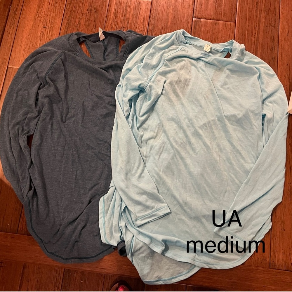 Under Armour Women’s  Long Sleeve Shirts - Blue and Gray